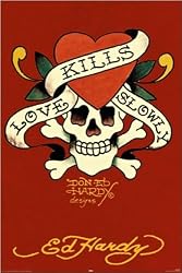 Ed Hardy - Mini Tattoo Poster Print (Death Of Love) (Size: 8" x 10")