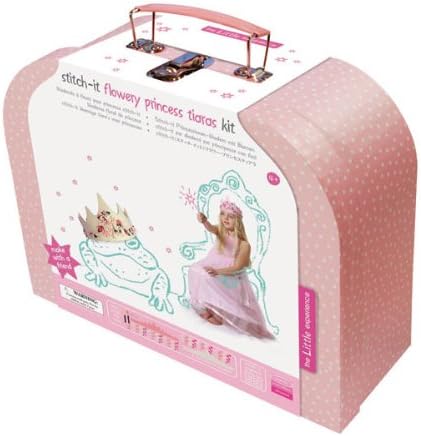 Kids stitch it flowery tiaras kit