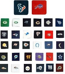 (Price/piece)Wristband with NFL Team Logo, 3.15" x 3"