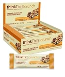 thinkThin Crunch, Caramel Chocolate Mixed Nuts, Gluten Free, 1.41-Ounce Bars (Pack of 10)