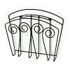 Spectrum 71410 Scroll Wall-Mount Magazine Rack, Black