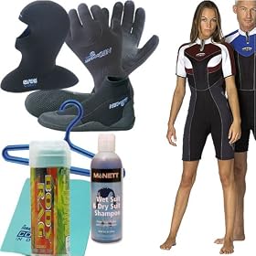 Waterproof Sirius 3mm Ladies Shorty Package ~Plus For A Limited Time Receive FREE Boots, Hanger, Towel and Wetsuit Shampoo with the purchase... by