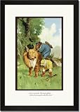 Framed Art Poster 20x30, Teddy Roosevelt's Bears: Get On My Back