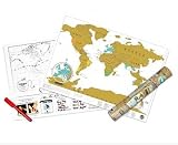 Scratch Personalized World Map Poster (Travel Edition)