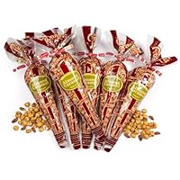 Popcornopolis Gourmet Almond Caramel Popcorn, 11-Ounce Bags (Pack of 6)