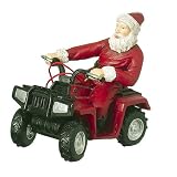 3.5 Santa Riding An ATV Christmas Ornament #839416