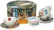 Rosanna Caffe Italia Set of 4 Latte Cups and Saucers, Gift-boxed