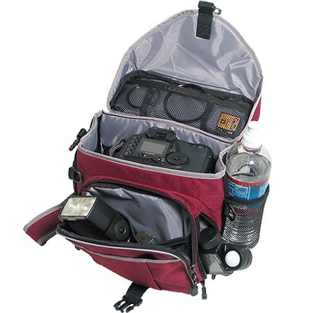 Electronics: Adorama Slinger Bag, Single Strap Backpack / Shoulder Bag, Maroon.