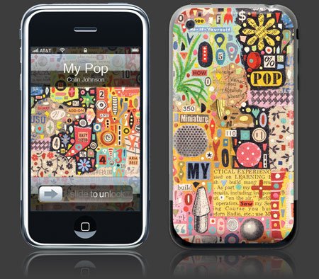 Apple iPhone Premium Vinyl Skin - My Pop (Gelaskins Brand) Made in Canada
