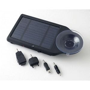 Solar Charger for In Car Use Plus – for GPS Units, Digital Cameras, PDA, Portable DVD Players, and More