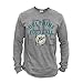 NFL Miami Dolphins Men's Long Sleeve Game Time Tee, Small, Athletic Heather