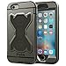 pepkoo iPhone 6s Plus Case, iPhone 6 Plus Case Heavy Duty Armor Rugged Hybrid [3 Layer] Drop Protection Cover with Built-in Shockproof Screen Protector and Kickstand for iPhone 6/6s Plus, Black