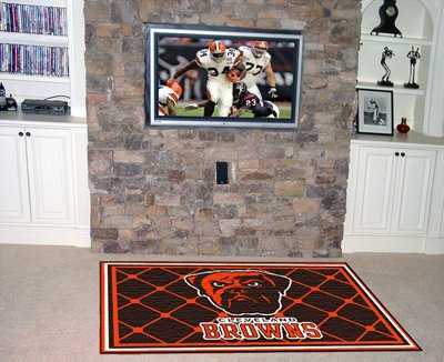 Fan Mats 6570 NFL - Cleveland Browns 5' x 8' Area Rug