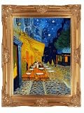 51eOVFFe1cL. SL160  Art Reproduction Oil Painting   Van Gogh Paintings: Cafe Terrace at Night with Victorian Gold Frame   Gold Finish   38 X 48   Hand Painted Framed Canvas Art