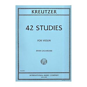 42 Studies for Violin by Rodolphe Kreutzer