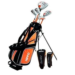 Hipfly Junior Set For Boys And Girls Age 9 - 12 Years Includes Driver, Hybrid, #6/7 And #9/PW Irons, Putter, Stand Bag
