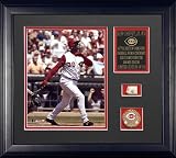 Ken Griffey Jr. Cincinnati Reds Framed 8x10 Photograph with Game Used 2004 Baseball