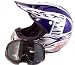 Motocross or ATV Helmet and Goggles Blue
