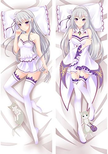 Twilight Prayer Japanese Dakimakura Emilia Re Life in a different world from zero Hugging Body Pillow Case Cover Sexy Pillowcases 68076 150x50CM