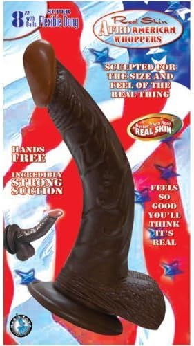 Afro American Whopper 8" Brown by Novelties By Nasswalk