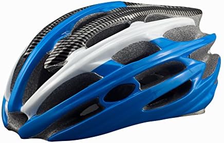 Luoxin Mens Womens Adult Super Light Integrated Intercept Trasher Multi-sport Trinity 24 Holes Safety Cycling Helmet With Luminous Green Purple Blue+white