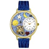 Scorpio Royal Blue Leather And Goldtone Watch #G1810011