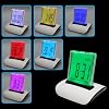7 LED Farbe UHR mit LCD Digital Display, Kalender, Wecker und Thermometer integriert, Alarmfunktion, Multifunktionsuhr Multifunktionswecker, Tischuhr, Wecker, Timer