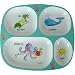 Divided Tray Baby Cie La Mer: Ocean or Seaside Melamine Colorful DinnerWare with Wording