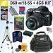 Nikon D60 10.2MP Digital SLR Camera with 18-55mm f/3.5-5.6G AF-S DX VR Nikkor Zoom Lens + 4GB Deluxe Accessory Kit