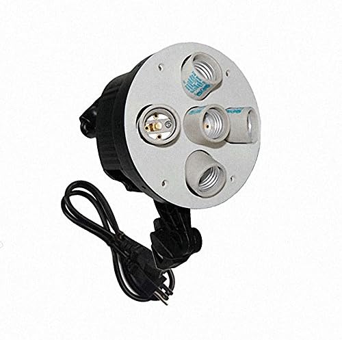 LumeSigma LS Photo Video 5in1 E26 E27 Five-Hold Socket Tricolor Studio Light Bulb Lamp Head