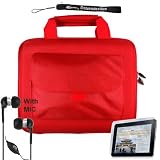 Premium anti-slip high quality Hard Nylon Cube Case with Pocket for Apple iPad 3G tablet / Wifi model 16GB, 32GB, 64GB. Apple iPad Accessories+ Includes a 4-inch eBigValue (TM) Determination Hand Strap + Anti-Glare Screen Protector for iPad Tablet ( All Models ) + Luxurious In Ear Headphones with Mic (Black)