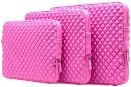 Amazing Accessory (TM) Durable Diamond Shock-Resistant Laptop Sleeve (HOT PINK) for MeeGo Pad - Windows 8.1 Pro 10.1 Inch Retina Tablet PC + a mini stylus pen