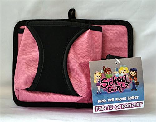Locker Fabric Organizer with Cellphone Holder From School Girlz PINK