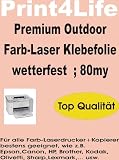 P4L - 10 Blatt DIN A4 Outdoor Laser Kopierer Klebefolie gold