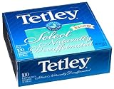 Tetley Select Natural Decaffeinated Tea, Dual Flow Bag, 100-Count Envelopes (Pack of 5)