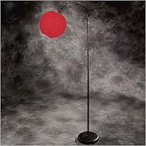 LumiSource 66-1/2-Inch Lantern Floor Lamp with Red Shade