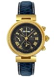 Jacques Lemans Men's 916I-ABR06C Classic Collection Automatic Chronograph Black Alligator Watch