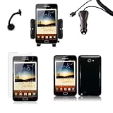 PACK FUNNYGSM - HOUSSE GEL MINIGEL SAMSUNG I9220 GALAXY NOTE + CHARGEUR VOITURE 1000 mA (1A) SAMSUNG I9220 GALAXY NOTE + SUPPORT VOITURE SAMSUNG I9220 GALAXY NOTE + FILM PROTECTION ECRAN SAMSUNG I9220 GALAXY NOTE