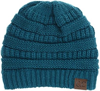 USA Trendy Warm Chunky Soft Stretch Cable Knit Slouchy Beanie