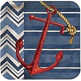 Creative Converting 8 Count Square Paper Dinner Plates, Boating Bonanza