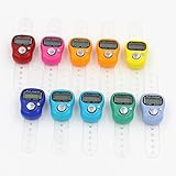 JomMart 小型 デジタル カウンター 計数器 数取器 指用 10個 セット (8色C) MJ0103
