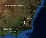 Australia from space satellite map print/poster photograph