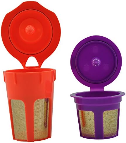 FANOR 24K Gold Reusable K Cup and K Carafe Coffee Filter Pod Combo- Accessories for Keurig 2.0 K200, K300, K400, K500 Series and 1.0 Brewers