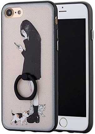 iPhone 7 Cases with Screen Protector,I SANG iPhone 7 Cover with Ring Kickstand-4.7"