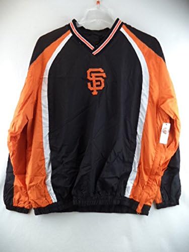 San Francisco Giants Light Weight Pullover Track Jacket/Wind Breaker (Large)