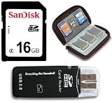 16GB SD/SDHC Class 4 Memory Card (Bonus Pack - Includes Card Reader and Memory Card Wallet) for Nikon Coolpix Camera D3000 D3000s D40 D40X D5000 D60 D80 D90 L10 L100 L11 L12 L14 L15 L16 L18 L19 L20 P50 P5000 P5100 P60 P6000 P80 P90 S10 S1000pj S200