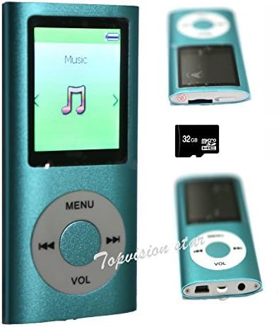 32GB 1.8''LCD Screen MP4/MP3 Player Media/Music/Audio Player with FM Radio-Blue