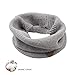 XIAOHAWANG Baby Winter Scarf Kids Thick Knit Scarves Toddler Neckerchiefs Lovely (A-grey)