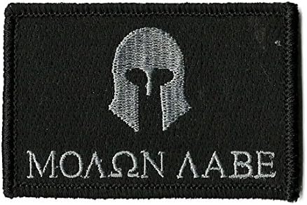 OYFF Molon Labe Tactical Velcro Patch - Black