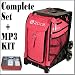 Zuca Sport Wheeled Luggage Complete Set with Frame and Insert Bag. Color: Hot Pink (Quilted with Rhinestones) bag, with Black Frame. Bonus! Travel Groove Universal Ipod & MP3 Accessory Kit